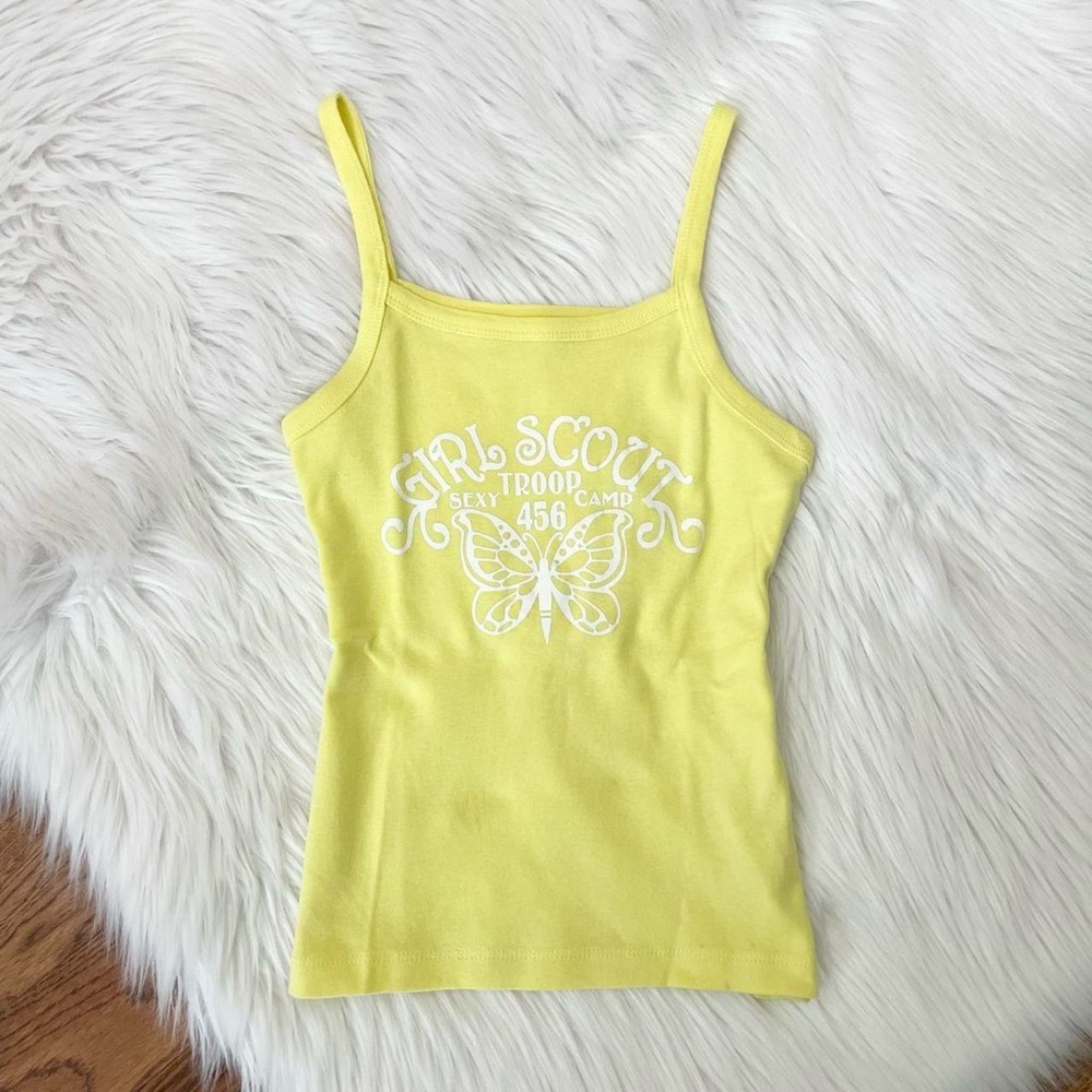 2016 yellow cami tank top by In Extenso 💛